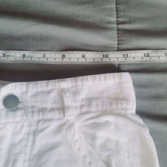 Natalie Rolt 100% Linen White Wide Leg High Rise Pants 0 Eddy Coastal Lagenlook - Picture 5 of 11